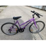 AN OUTRIDER GEMINI LADIES MOUNTAIN BIKE WITH 10 GEARS SHIMANO