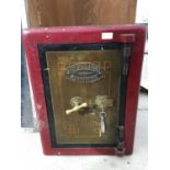 A WITHY GROVES STORES MANCHESTER SAFE WITH 2 KEYS (IN OFFICE). GROVE & SON INVINCIBLE LOCK. SAFE HAS