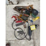 VARIOUS TOOLS - A DRILL, PLANE, DRILL BITS ETC