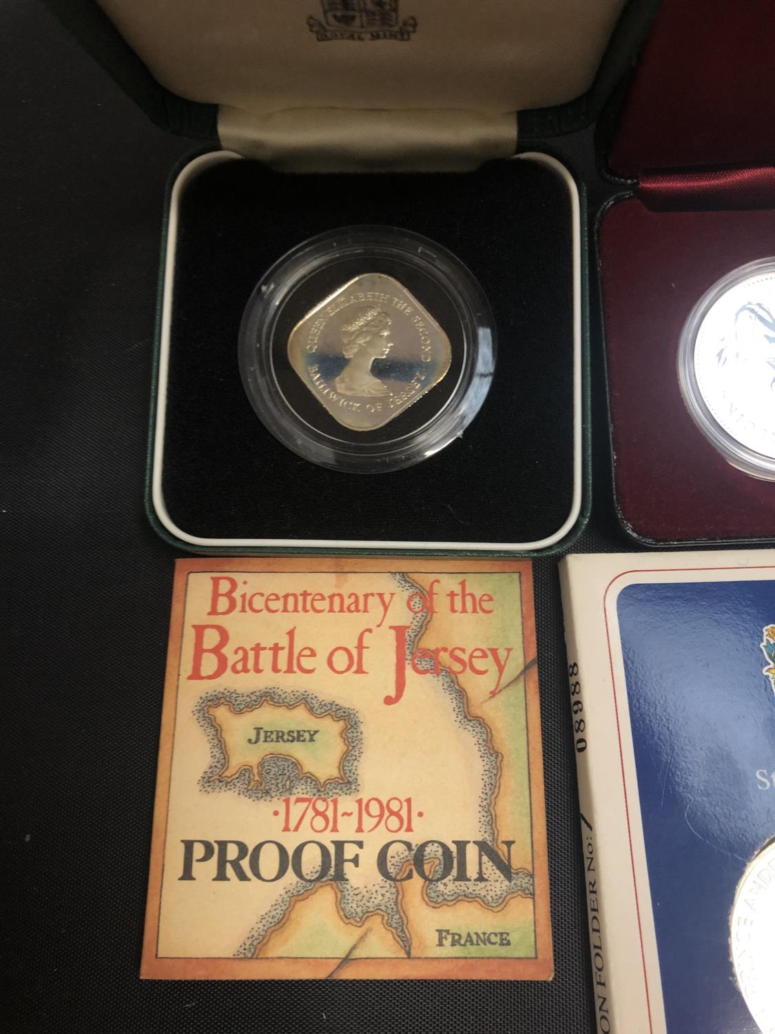 FOUR COMMEMORATIVE COINS IN PRESENTATION WALLETS AND BOXES - Image 2 of 4