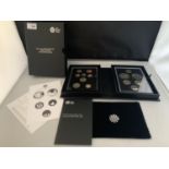 A ROYAL MINT 2014 UNITED KINGDOM EIGHT COIN PROOF SET WITH PRESENTATION BOX AND CERTIFICATES