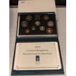 A 1992 ROYAL MINT NINE COIN CUPRO NICKEL SET IN PRESENTATION BOX