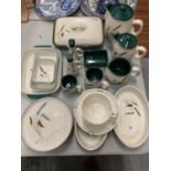 A COLLECTION OF DENBY OVEN AND TABLEWARE 'GREENWHEAT'