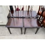 A STAG MINSTREL MAHOGANY NEST OF TABLES