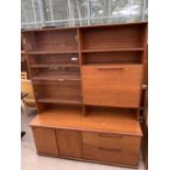 A MEREDEW TEAK LOUNGE UNIT, 53" WIDE