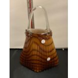 A VINTAGE MURANO GLASS HANDBAG