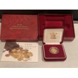 A 2000 GOLD PROOF HALF SOVEREIGN IN PRESENTATION CASE WITH CERTIFICATE