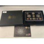 A ROYAL MINT 2008 UNITED KINGDOM ELEVEN COIN PROOF SET WITH PRESENTATION BOX AND CERTIFICATES