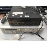 AN INKEL PUBLIC ADDRESS AMPLIFIER AND A TECHNICS EXAMPLE BELIEVED WORKING BUT NO WARRANTY