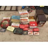 A COLLECTION OF VINTAGE ADVERTISING TINS