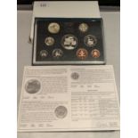 A 1996 ROYAL MINT NINE COIN CUPRO NICKEL SET IN PRESENTATION BOX