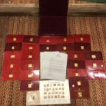 A 'THE EMPIRE COLLECTION', INCLUDING 25 COINS, QUANTITY OF AUTHENTICITY PAPERS, AND DISPLAY BOX