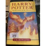 A HARDBACK FIRST EDITION 'HARRY POTTER AND THE ORDER OF THE PHOENIX'