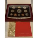 A 2003 ROYAL MINT ELEVEN COIN CUPRO NICKEL SET IN PRESENTATION BOX WITH CERTIFICATE
