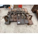 A LARGE QUANTITY OF VINTAGE WOODEN PLANES