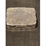 A HALLMARKED BIRMINGHAM SILVER NATHANIEL MILLS VICTORIAN PILL BOX