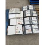 FOUR BINDERS OF GERMAN FDC'S, PLUS FOUR BINDERS CONTAINING GERMAN STAMPS