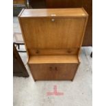 A REMPLOY TEAK BUREAU, 24" WIDE