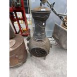 A CAST IRON CHIMINEA