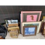VARIOUS PICTURES AND FRAMES