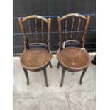 TWO BENTWOOD DINING CHAIRS