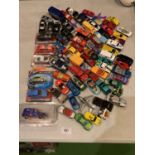 A QUANTITY OF MODEL TOY CARS TO INCLUDE SOME BOXED