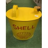 A YELLOW SHELL PETROL CAN