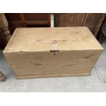 A PINE BLANKET CHEST