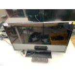 A 25 INCH PANASONIC LCD TELEVISION TO INCLUDE STAND AND REMOTE CONTROL BELIEVED TO BE IN WORKING