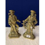 A PAIR OF 'BRITAIN'S PRIDE' BRASSES DEPICTING SAILORS