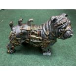 A STEAM PUNK METAL BULLDOG