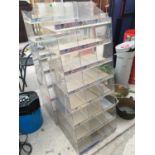 TWO 24 SPACE PLASTIC CONFECTIONARY STANDS