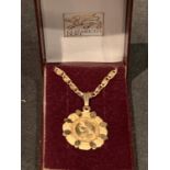 A GOLD PLATED QUEEN VICTORIA COIN NECKLACE