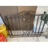 TWO WROUGHT IRON GARDEN GATES