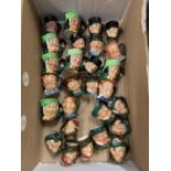 A LARGE QUANTITY OF MINIATURE ROYAL DOULTON CHARACTER JUGS