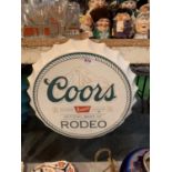 A VINTAGE GARAGE RETRO METAL SIGN 'COORS' 35CM