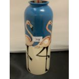 A MOORCROFT FLAMINGO VASE