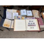 A COLLECTION OF STAMPS, GERMAN ERSTTAGSBLATT CARDS TO FOUR BINDERS, ONE FOR NETHERLANDS, PLUS ISLE