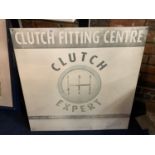 A LARGE ADVERTISING BOARD: VALEO CLUTCH FITTING CENTRE - CLUTCH EXPERT