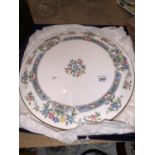 A ROYAL WORCESTER 'MAYFIELD' GATEAU PLATE