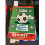 TWENTY ENGLAND FOOTBALL PROGRAMMES TO INCLUDE V GDR 1970, WALES 1983, ROI 1980, SCOTLAND 1973,