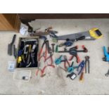 VARIOUS SETS OF PLIERS, STILSONS ETC.