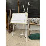 AN ARCHITECTS DRAWING EASEL AND A MODERN COAT STAND