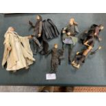 A SELECTION OF LORD OF THE RINGS CHARACTER FIGURES
