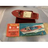 A 'TRI-ANG' FOURTEEN INCH MODEL ELECTRIC SPEEDBOAT