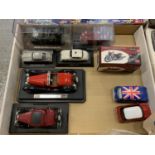 A GROUP OF DIE CAST MODELS TO INCLUDE GUN MOTOR CARRIAGE, FIRE ENGINE AND TWO MINIS
