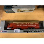 A CORGI 'JAMES IRLAM AND SONS LTD' CURTAIN SIDED LORRY