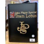 A BLACK METAL 'JOHN PLAYER SPECIAL "TEAM LOTUS" ' PETROL CAN