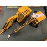 A PAIR OF JOAL CONSTRUCTION VEHICLES TO INCLUDE A COMPACT DIGGER