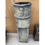 A LARGE VICTORIAN CHIMNEY POT HEIGHT 122CM